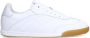 Manfield Dames Witte leren sneakers - Thumbnail 1