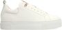 Manfield Dames Witte leren sneakers - Thumbnail 1