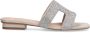 Manfield Dames Zilveren glitter slippers - Thumbnail 7