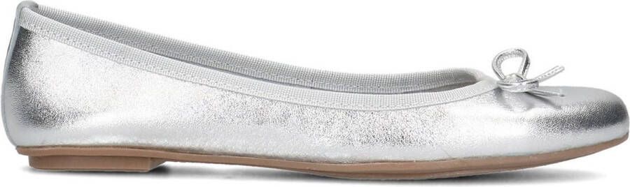 Manfield Dames Zilveren leren ballerina's