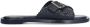 Manfield Dames Zwarte gevlochten slippers met gesp - Thumbnail 2