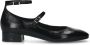 Manfield Dames Zwarte lak leren Mary Jane pumps - Thumbnail 2