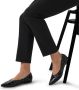 Manfield Dames Zwarte leren ballerina's met studs - Thumbnail 2