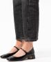 Manfield Dames Zwarte leren pumps - Thumbnail 2