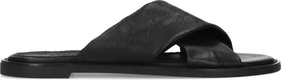 Slippers met bont zwart deals