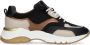 Manfield suède dad sneakers zwart multi - Thumbnail 1