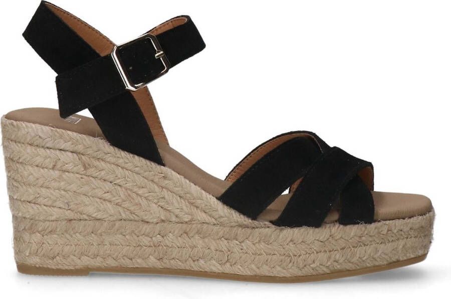 Manfield Dames Zwarte suède sleehakken - Foto 2