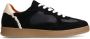 Manfield Dames Zwarte suède sneakers - Thumbnail 1