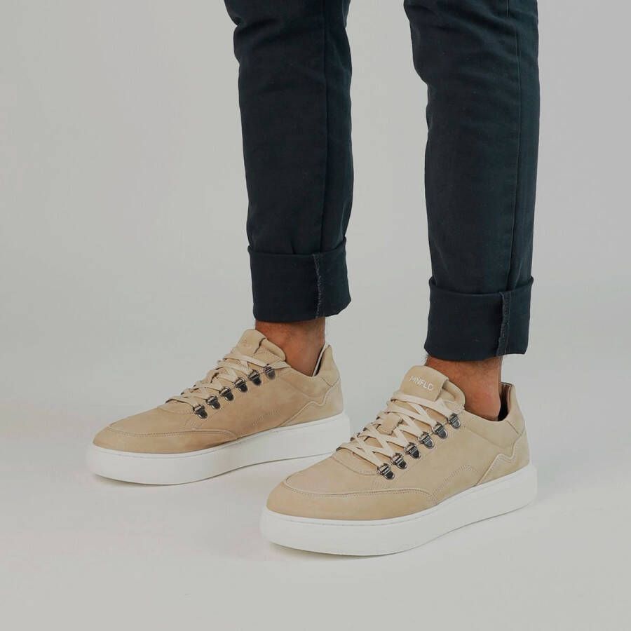 Manfield Heren Beige nubuck sneakers