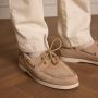 Manfield Heren Beige suède veterschoenen - Thumbnail 2