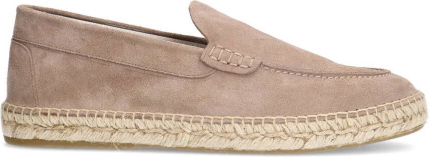 Manfield Heren Beige suède espadrilles