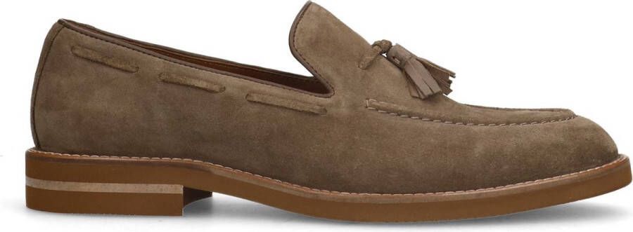 Manfield Heren Beige suède loafers