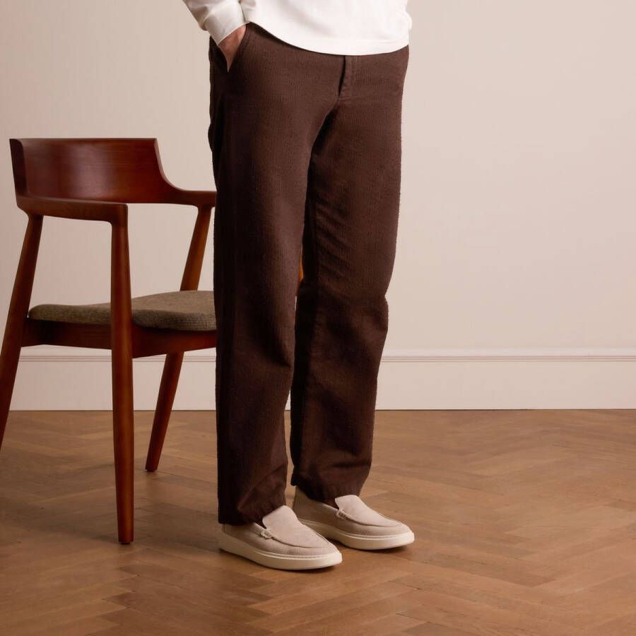 Manfield Heren Beige suède loafers
