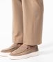Manfield Heren Beige suède loafers met sportieve zool - Thumbnail 2