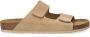 Manfield Heren Beige suède slippers - Thumbnail 2