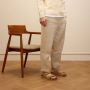 Manfield Heren Beige suède slippers - Thumbnail 2