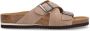 Manfield Heren Beige suède slippers - Thumbnail 2