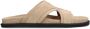 Manfield Heren Beige suède slippers - Thumbnail 2