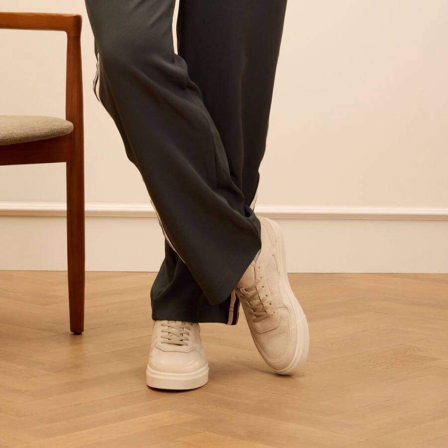 Manfield Heren Beige suède sneakers
