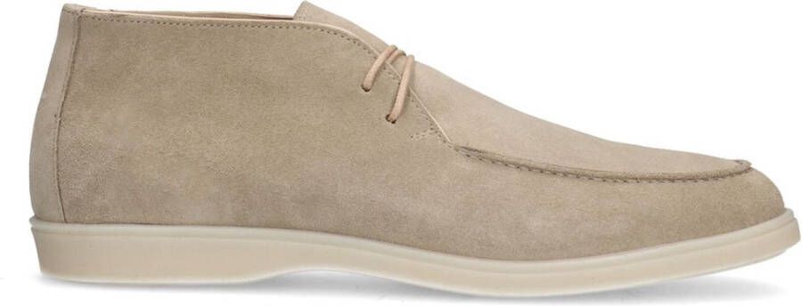 Manfield Heren Beige suède veterboots