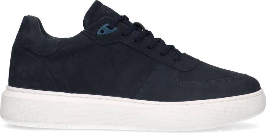 Manfield Heren Blauwe nubuck sneakers - Foto 2