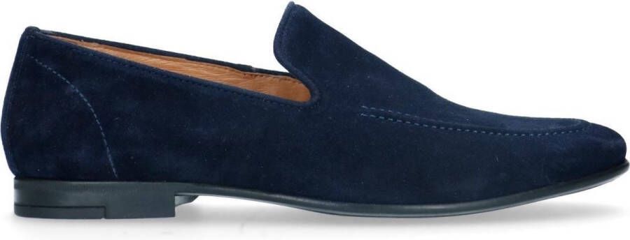 Manfield Heren Blauwe suède loafers - Foto 2