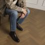 Manfield Heren Bruine leren chelsea boots - Thumbnail 1