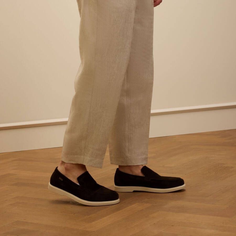Manfield Heren Bruine suède loafers