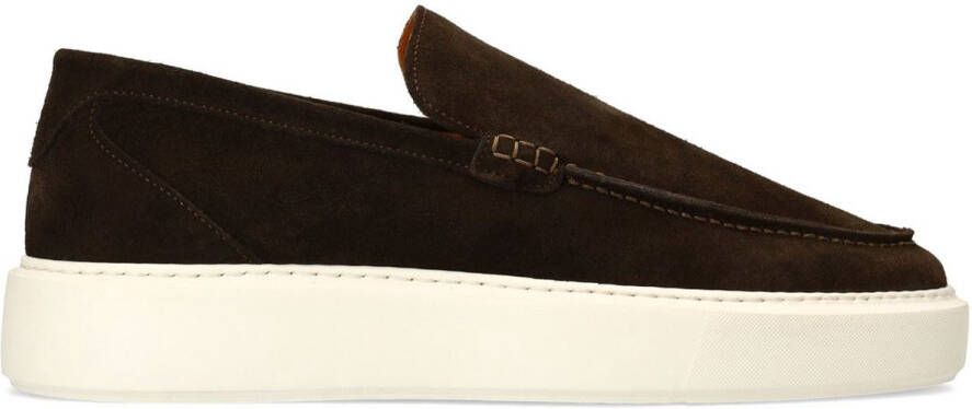 Manfield Heren Bruine suède loafers