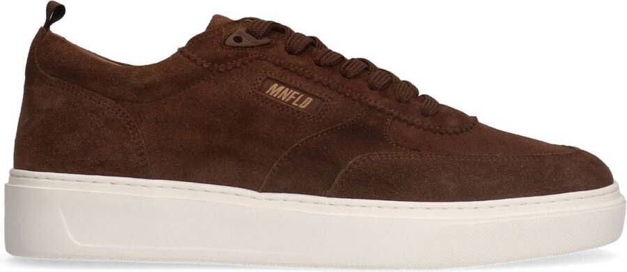 Manfield Heren Bruine suède sneakers