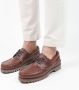 Manfield Heren Cognac leren veterschoenen - Thumbnail 2