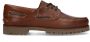 Manfield Heren Cognac leren veterschoenen - Thumbnail 2