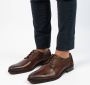 Manfield Heren Cognac leren veterschoenen - Thumbnail 2