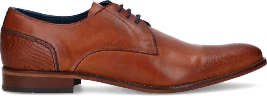 Manfield Heren Cognac veterschoenen