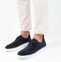 Manfield Heren Donkerblauwe suède loafers - Thumbnail 4