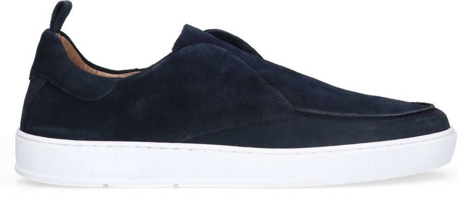 Manfield Heren Donkerblauwe suède loafers - Foto 2