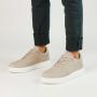 Manfield Heren Grijze nubuck sneakers - Thumbnail 2