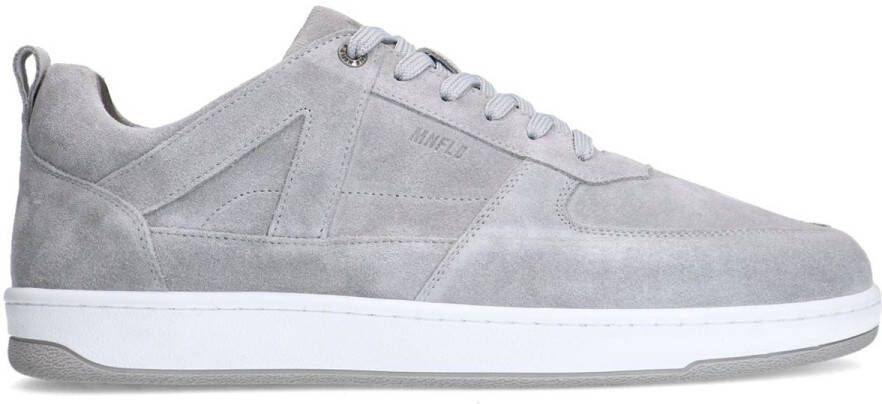 Manfield Heren Grijze suède sneakers