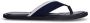 Manfield Heren Navy canvas slippers - Thumbnail 2