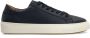 Manfield Heren Navy leren sneakers - Thumbnail 1