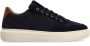 Manfield nubuck sneakers donkerblauw - Thumbnail 2