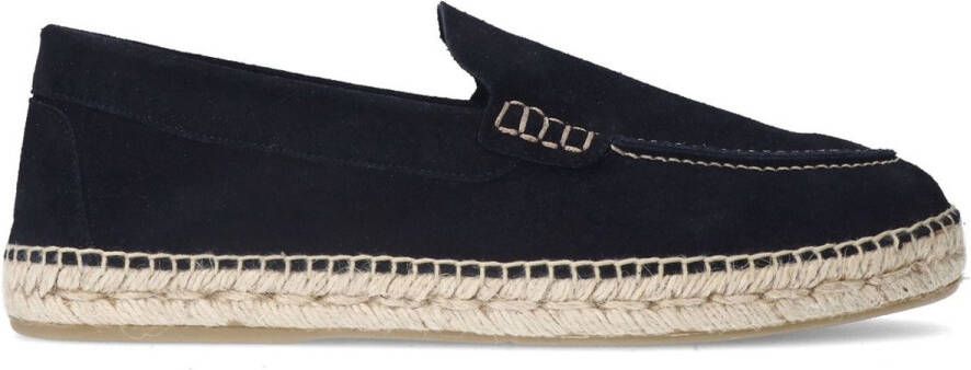 Manfield Heren Navy suède espadrilles