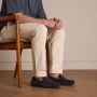 Manfield suède mocassins donkerblauw - Thumbnail 6