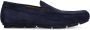 Manfield suède mocassins donkerblauw - Thumbnail 2