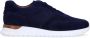Manfield suède sneakers donkerblauw - Thumbnail 2