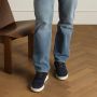 Manfield suède sneakers donkerblauw - Thumbnail 2