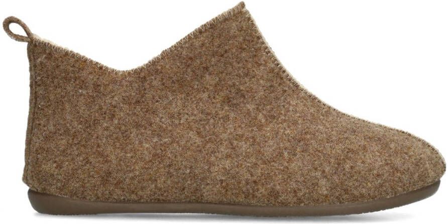 Manfield Heren Taupe pantoffels