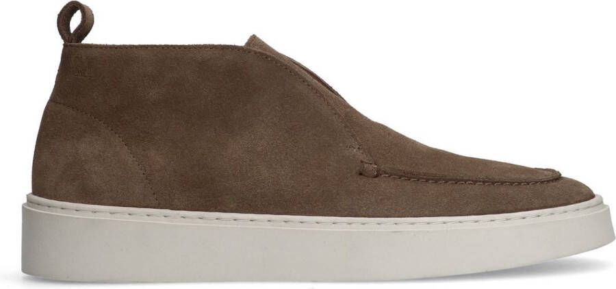 Manfield Heren Taupe suède boots