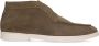 Manfield suède hoge loafers taupe - Thumbnail 4