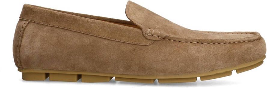 Manfield Heren Taupe suède loafer